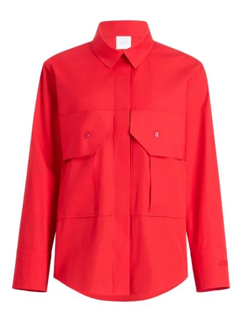 pocket-detail organic cotton shirt by PATOU