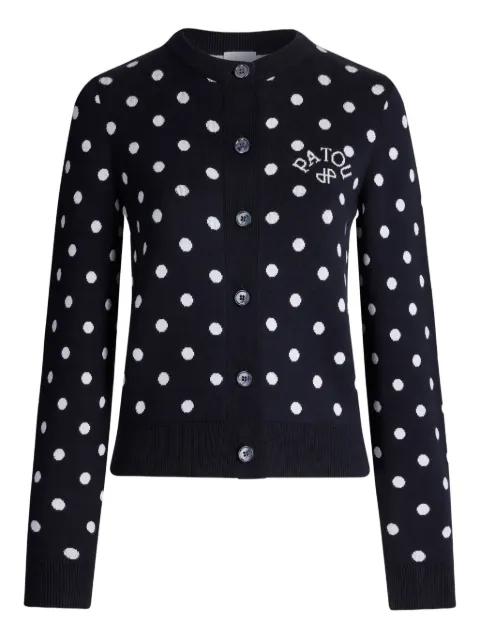 polka-dot buttoned cardigan by PATOU