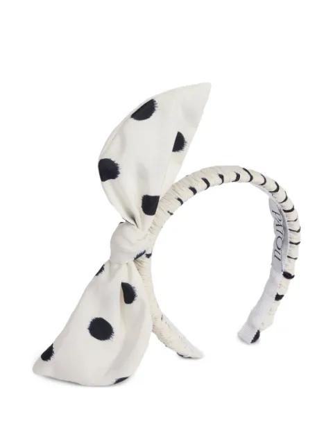 polka dot-pattern headband by PATOU