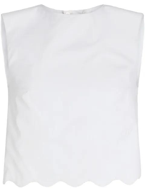 poplin crop top by PATOU