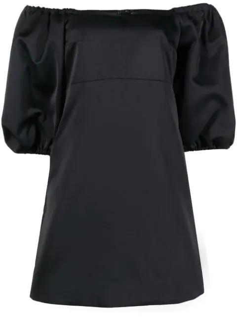 puff-sleeve Bardot mini dress by PATOU