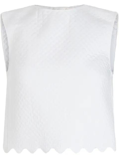 quilted crop top by PATOU