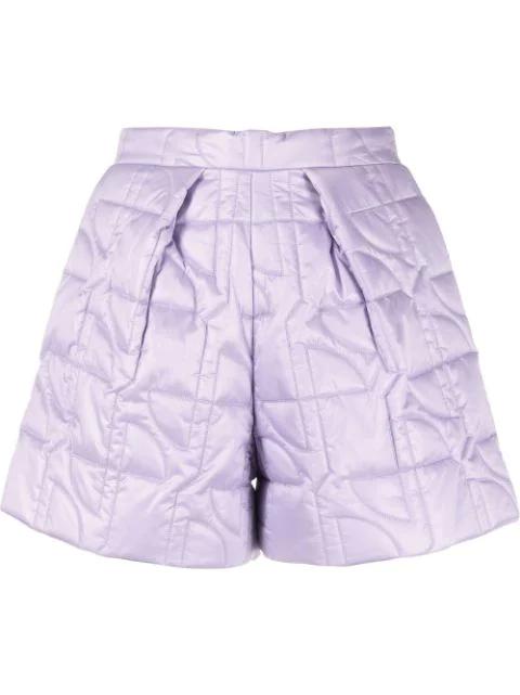 quilted-effect shorts by PATOU