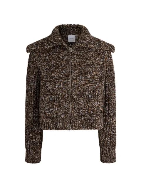 ribbed-knit zipped jacket by PATOU