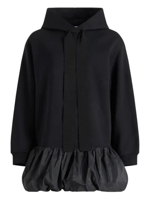 ruffle-hem hoodie midi dress by PATOU