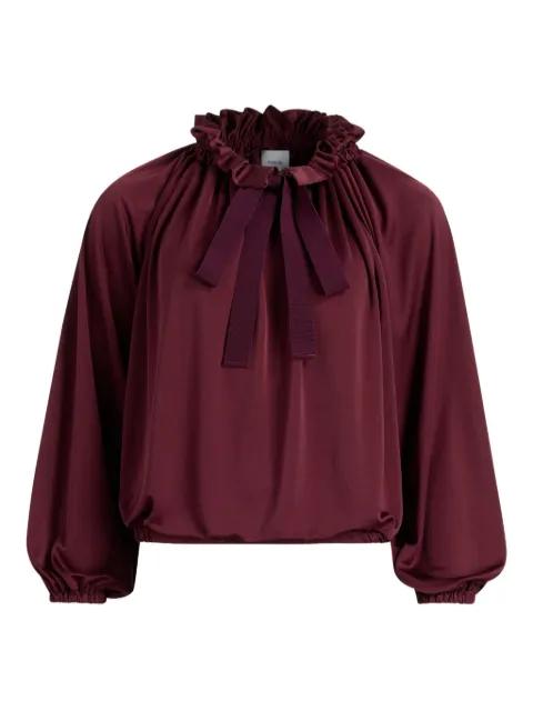 ruffled satin blouse by PATOU