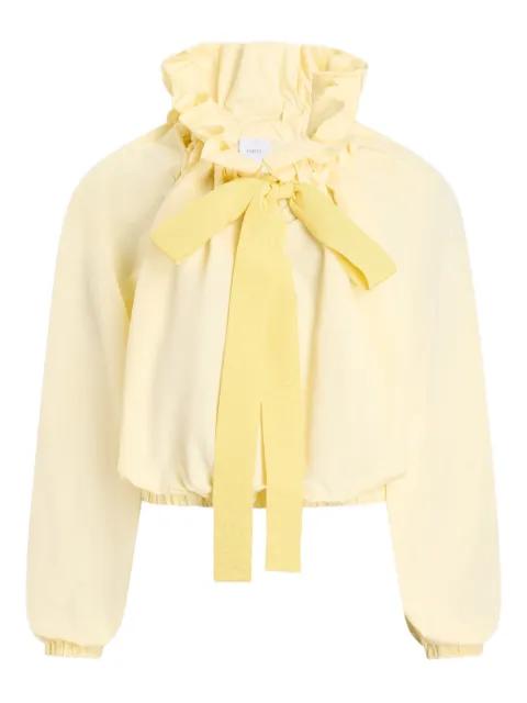 ruffled tie-neck top by PATOU