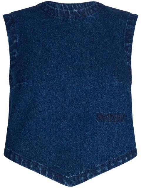 scarf denim top by PATOU