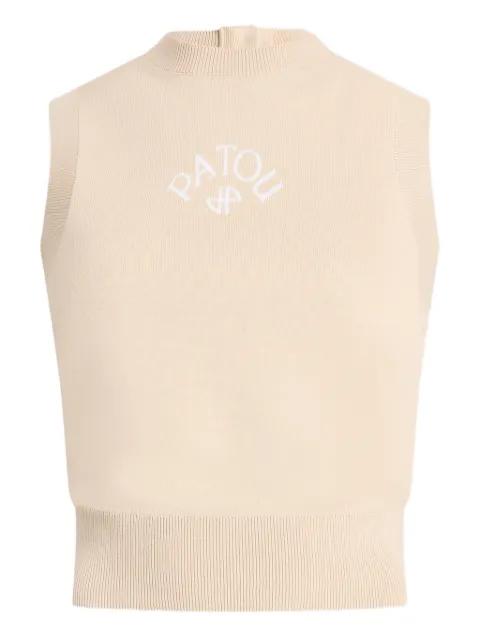 sleeveless knitted top by PATOU