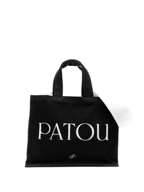 small Patou canvas tote bag by PATOU