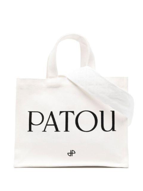 small Patou canvas tote bag by PATOU