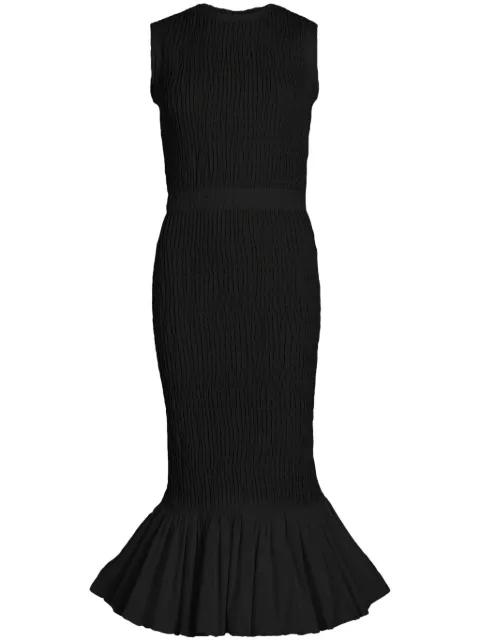 smocked midi dress by PATOU