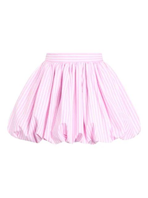 striped bloomer mini pleated skirt by PATOU