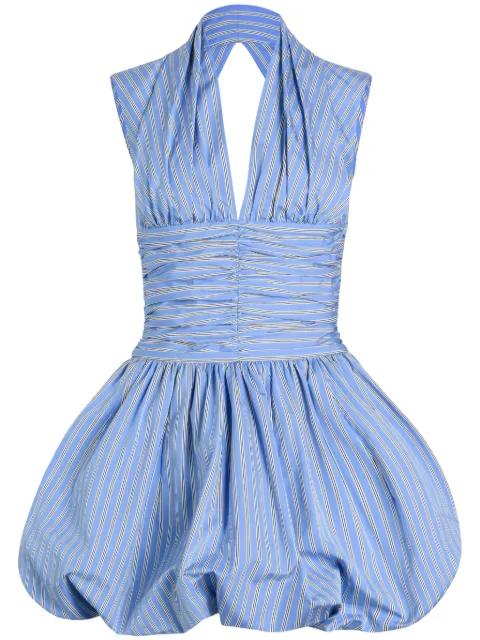 striped bubble-hem mini dress by PATOU