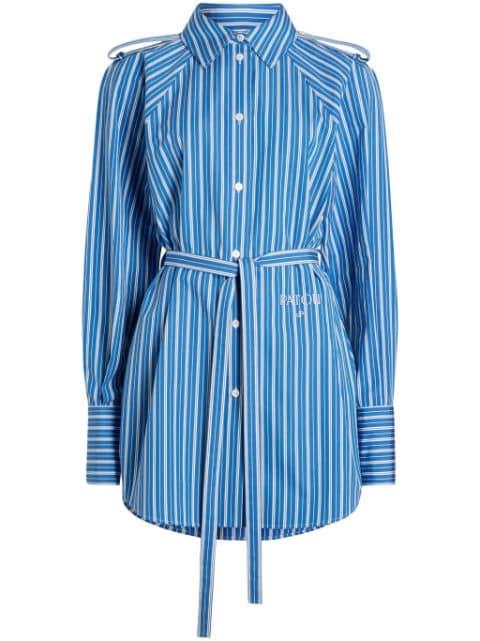 striped mini shirt dress by PATOU