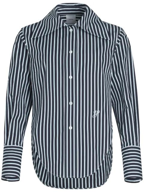 striped organic-cotton shirt by PATOU