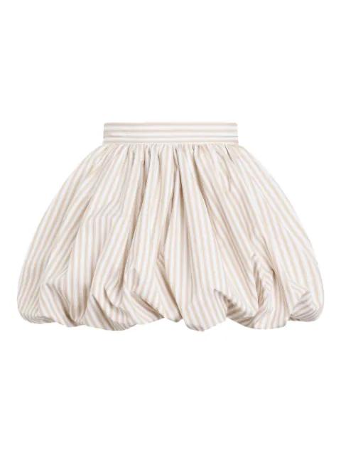striped-pattern bloomer mini skirt by PATOU