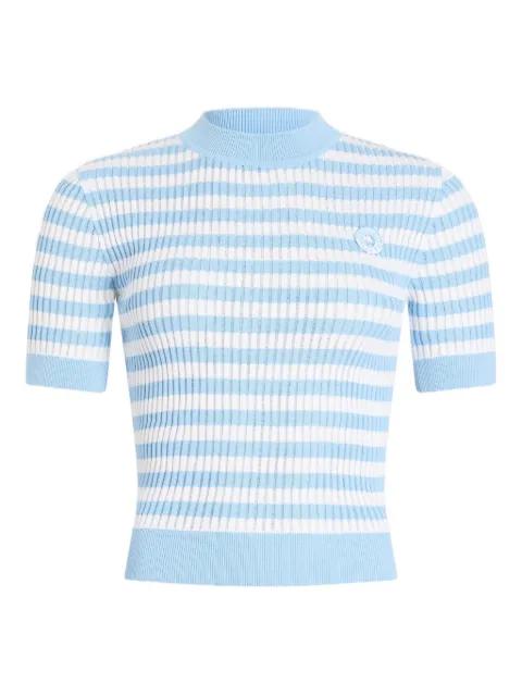 striped-pattern ribbed top by PATOU