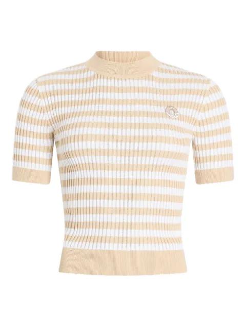striped-pattern ribbed top by PATOU