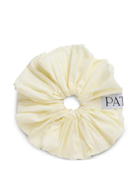 striped scrunchie by PATOU