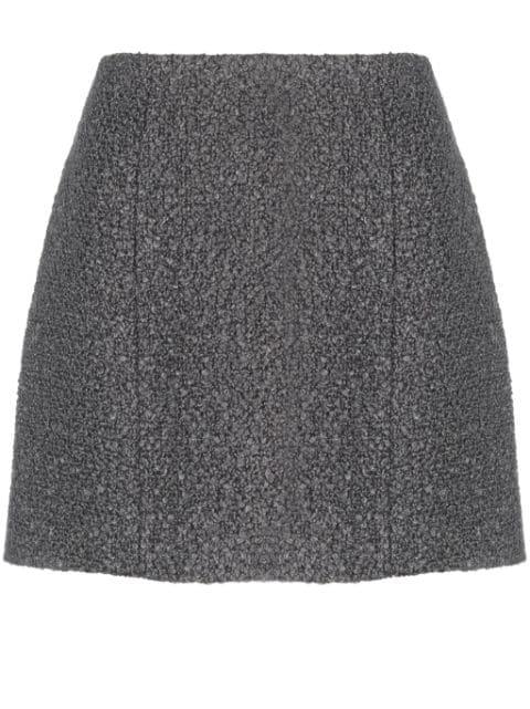 textured-knit mini skirt by PATOU