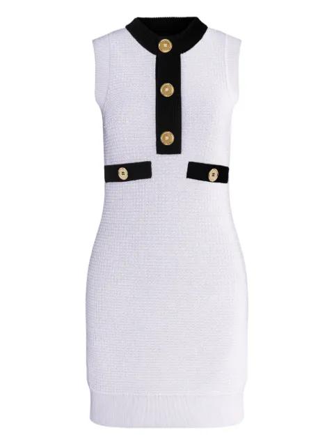 textured sleeveless mini dress by PATOU