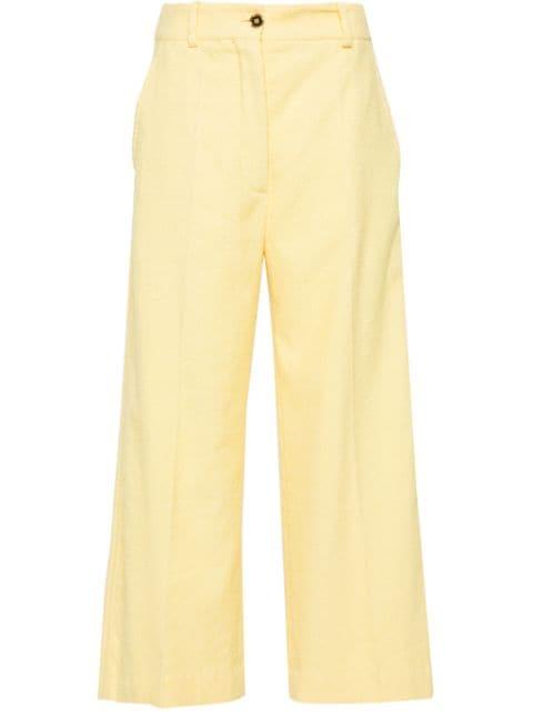 towelling-finish straight-leg trousers by PATOU
