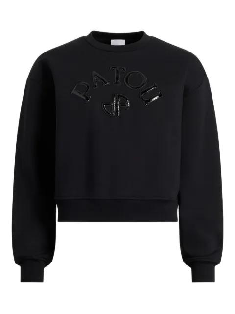 vinyl-logo fleece sweatshirt by PATOU