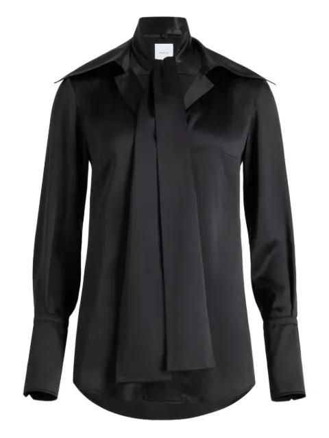 wide-collar silk blouse by PATOU