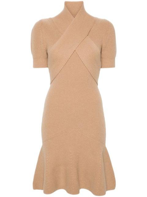 wrap-front mini dress by PATOU