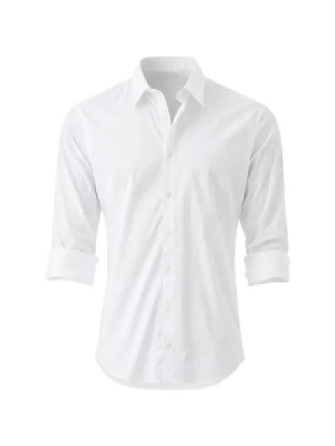 Darted long-sleeved cotton shirt by PATRICK ASSARAF
