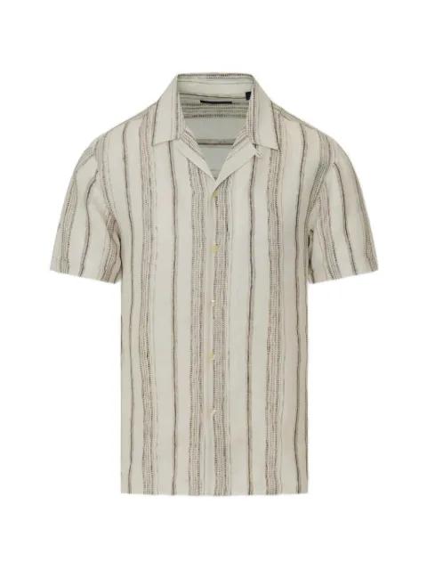 Dobby striped short-sleeve shirt by PATRICK ASSARAF