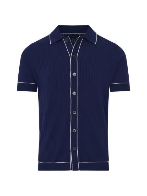 ribbed-knit piped shirt by PATRICK ASSARAF