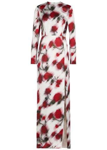 Frances floral satin maxi dress by PATRICK MCDOWELL