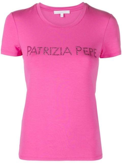 Essential logo-print T-shirt by PATRIZIA PEPE