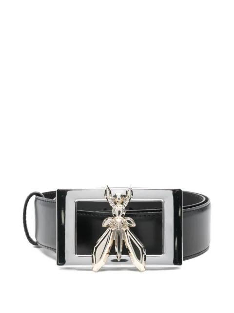Fly-buckle leather belt by PATRIZIA PEPE