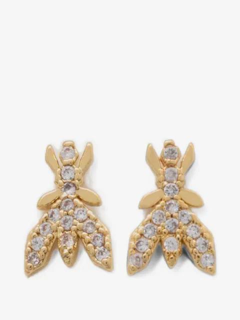 Fly logo crystal-embellished earrings by PATRIZIA PEPE