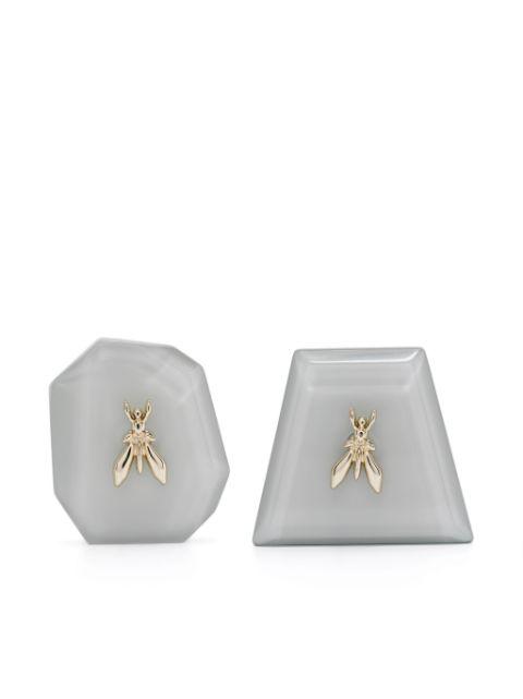 Fly-motif clip-on earrings by PATRIZIA PEPE