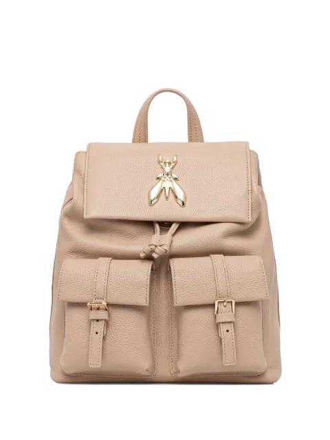 Fly pebbled-leather backpack by PATRIZIA PEPE