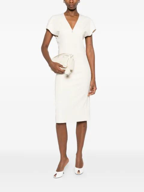 V-neck short-sleeve dress by PATRIZIA PEPE