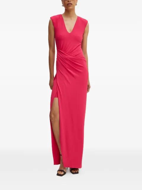 V-neck split maxi dress by PATRIZIA PEPE