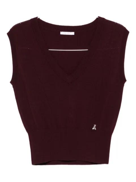 V-neck wool vest by PATRIZIA PEPE