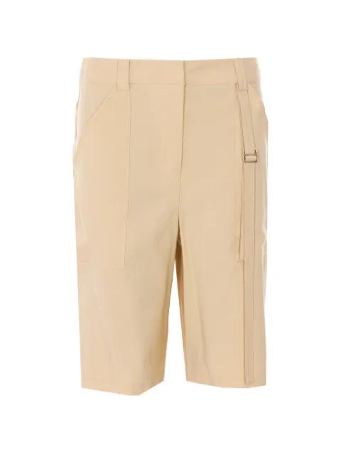 buckle-detail logo-plaque shorts by PATRIZIA PEPE