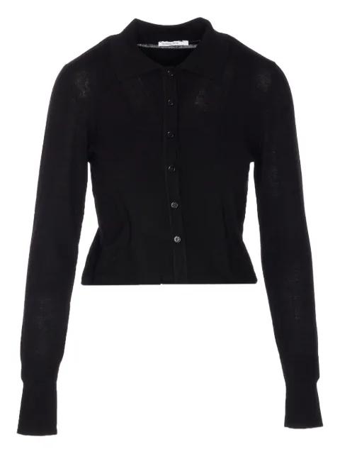 button-front collar cardigan by PATRIZIA PEPE
