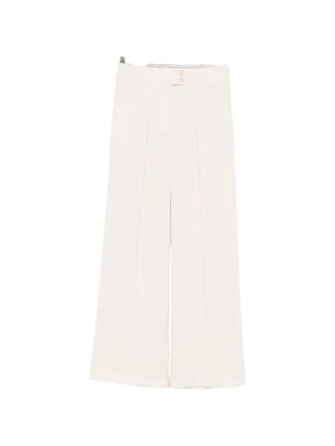 button pleated trousers by PATRIZIA PEPE