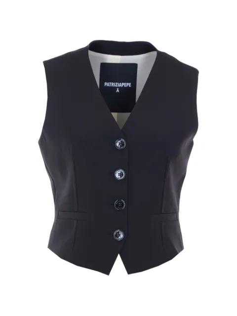 buttoned V-neck waistcoat by PATRIZIA PEPE