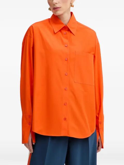 chest-pocket oversized shirt by PATRIZIA PEPE