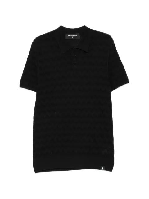 chevron-patterned polo shirt by PATRIZIA PEPE
