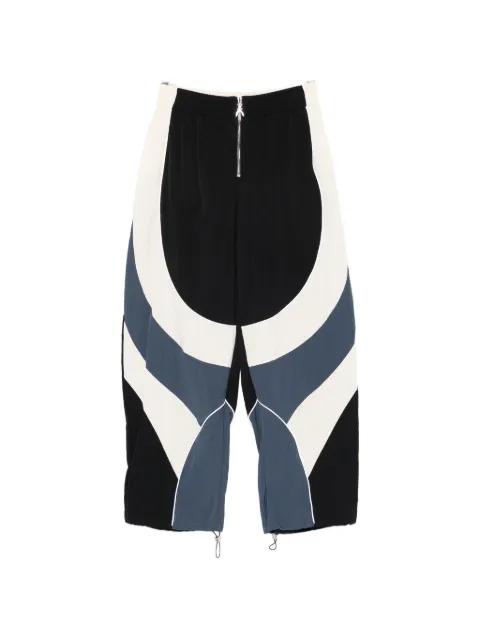 colourblock zip-up track pants by PATRIZIA PEPE