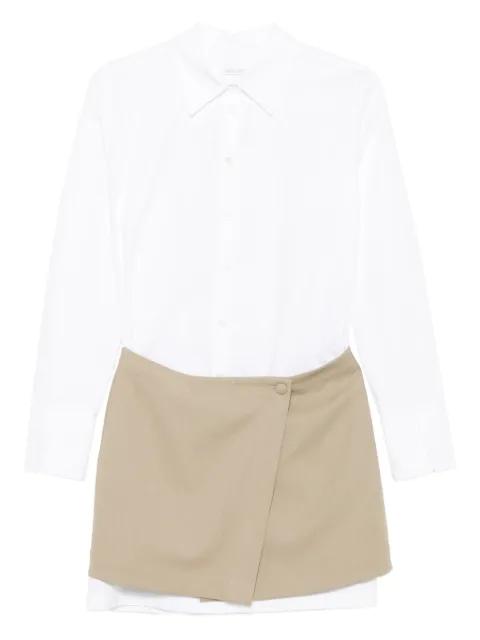 contrasting-skirt shirt dress by PATRIZIA PEPE